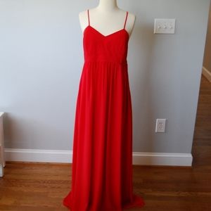 Badgley Mischka Fire Engine Red Gown